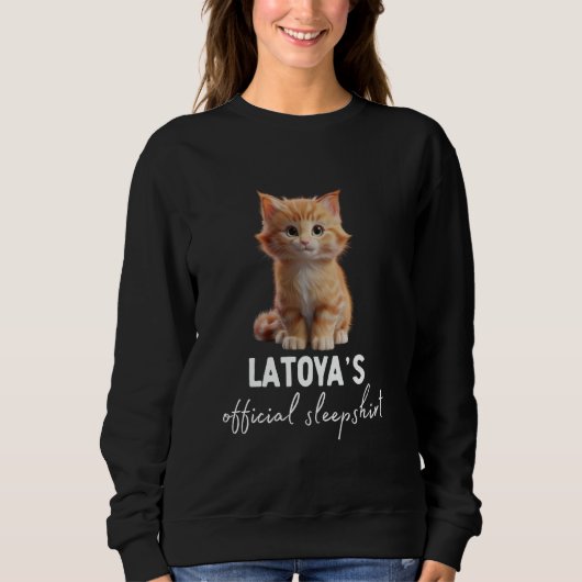 LATOYA'S Official Cat Sleepshirt Pyjama Trui (Voorkant)