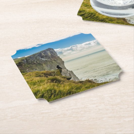 Latrabjarg cliffs, IJsland Kartonnen Onderzetters (Gekanteld)