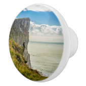 Latrabjarg cliffs, IJsland Keramische Knop (Rechts)