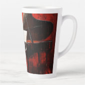 Latte: 3 instrumenten met rode muur latte mok (Rechts)