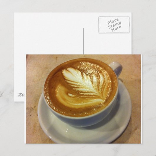 Latte Art Briefkaart (Voorkant / Achterkant)