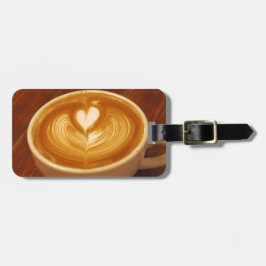 Latte Art Coffee Love Bagagelabel