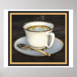Latte Art Coffee Poster