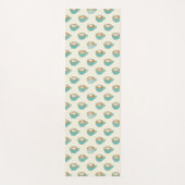 Latte Art in Cute Blue Coffee Mugs Yogamat (Voorkant)