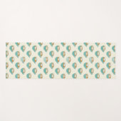 Latte Art in Cute Blue Coffee Mugs Yogamat (Voorkant (horizontaal))