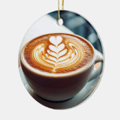 Latte Art Keramisch Ornament (Links)