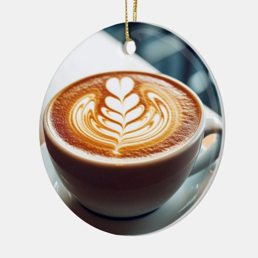 Latte Art Keramisch Ornament (Links)