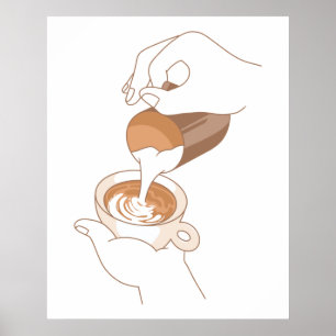 Latte Art Poster
