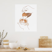 Latte Art Poster (Keuken)