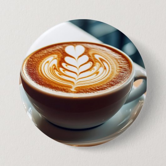 Latte Art Ronde Button 7,6 Cm (Voorkant)