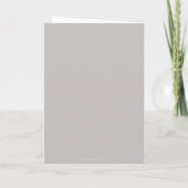 Latte/Beige Elegant Script Blank Wedding Bedankkaart (Achterkant)