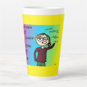 Latte beker tekst: Als je nee kan zeggen, Latte Mok (Voorkant)