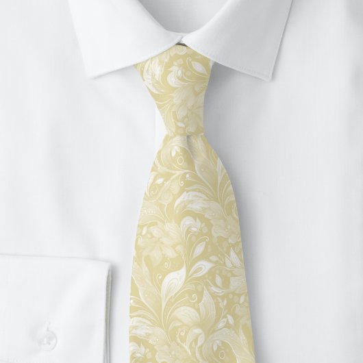 Latte Botanische Batik Stropdas