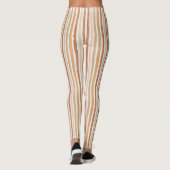 Latte Cocoa Crème Blush Strepen Leggings (Achterkant)