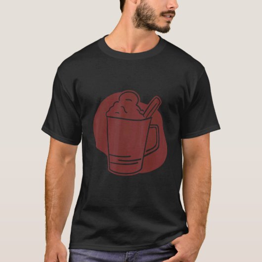 Latte Coffe Cup T-shirt (Voorkant)