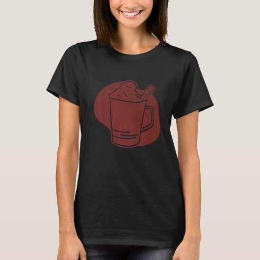 Latte Coffe Cup T-shirt (Voorkant)