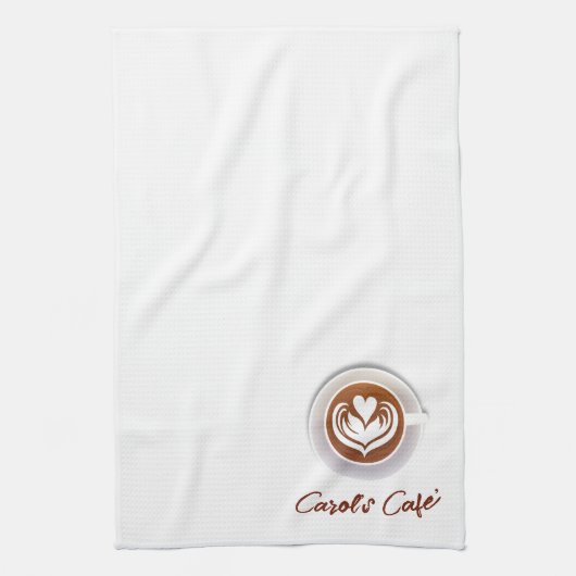 Latte Coffee Cafe Theedoek (Verticaal)