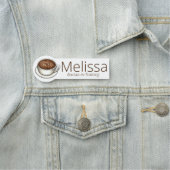 Latte Coffee Cup Barista Cappuccino Espresso Drink Naamplaatje (In situ)