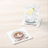 Latte Coffee Cup Kartonnen Onderzetters (Insitu)