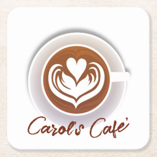 Latte Coffee Cup Kartonnen Onderzetters