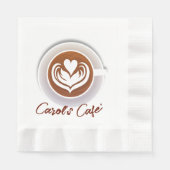 Latte Coffee Cup Servet (Voorkant)