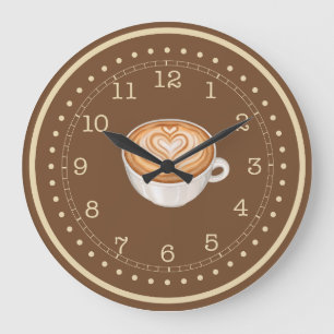 Latte Coffee Grote Klok