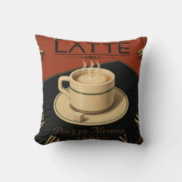 Latte Coffee Italian Café Kitchen Decor Kussen
