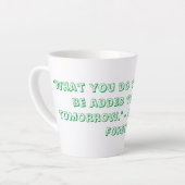 Latte Coffee-Mok Mok (Linkerhoek)