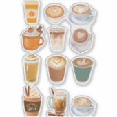 Latte Collage Sticker (Voorkant)