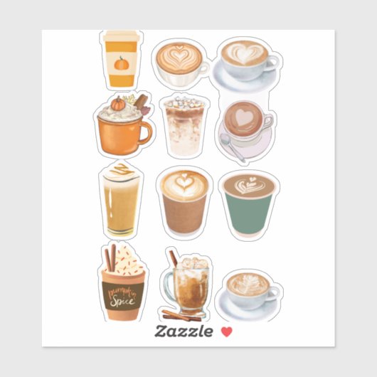 Latte Collage Sticker (Vel)