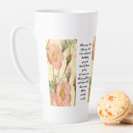 Latte Cup Bloemenvulling Mijn Kopje, Heer Schriftu Mok