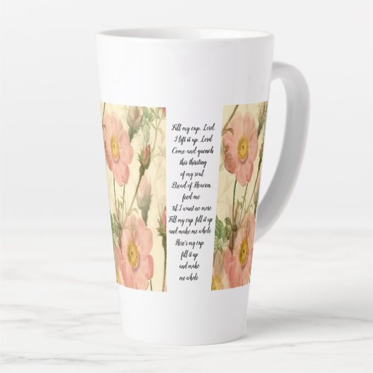 Latte Cup Floral Fill MyCup, Lord Scripture Mok (Rechterhoek)