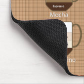 Latte en Cappuccino Lover Mousepad Muismat (Hoek)