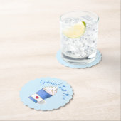 Latte en gehakte room (blauw) kartonnen onderzetters (Insitu)