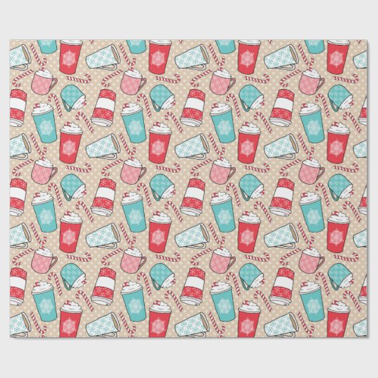 Latte en Snoep Cadeaupapier (Vlak)