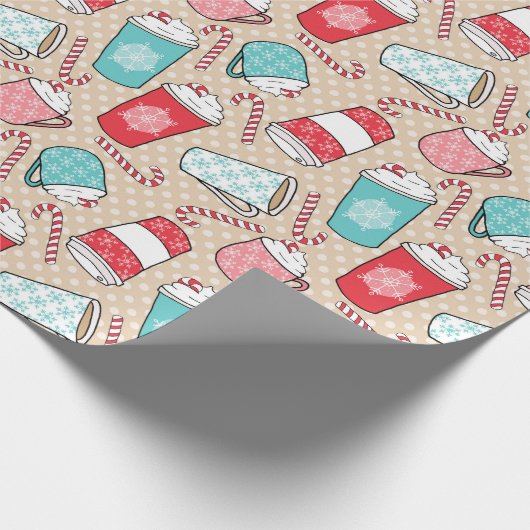 Latte en Snoep Cadeaupapier (Hoek)