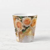 Latte Flowers Latte Mok (Voorkant)