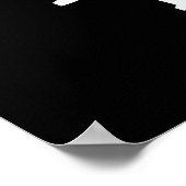 Latte Funny Coffee Pun Dark BG Poster (Hoek)