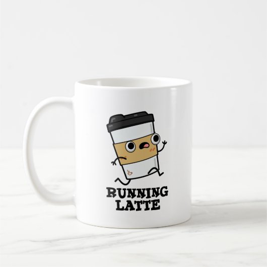 Latte Funny Coffee Pun Koffiemok (Links)