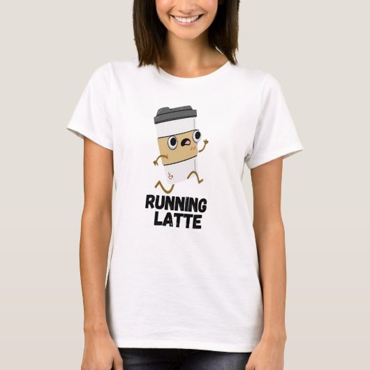 Latte Funny Coffee Pun T-shirt (Voorkant)