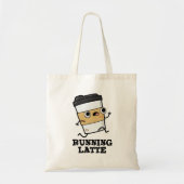 Latte Funny Coffee Pun Tote Bag (Voorkant)