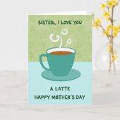 Latte Gefeliciteerd Moederdag Kaart (Gele Bloem)