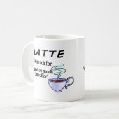Latte is Frans voor... Koffiemok (Voorkant links)