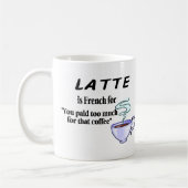 Latte is Frans voor... Koffiemok (Links)