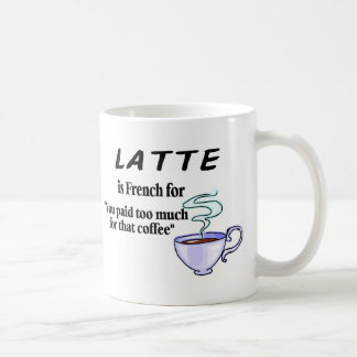 Latte is Frans voor... Koffiemok