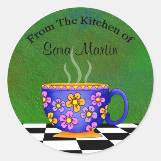 Latte Keuken Stickers (Voorkant)