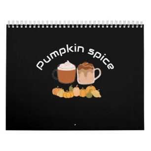 Latte koffie drink grappig modern pompoen kruid kalender