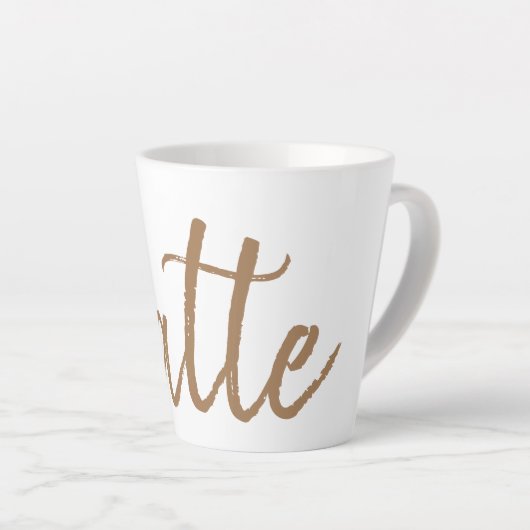 Latte koffie liefhebbers espresso mok (Rechterhoek)