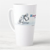 Latte koffie mokken en kopjes (Linkerhoek)