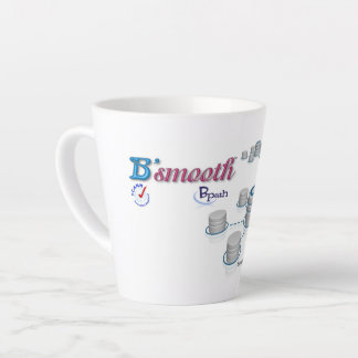 Latte koffie mokken en kopjes